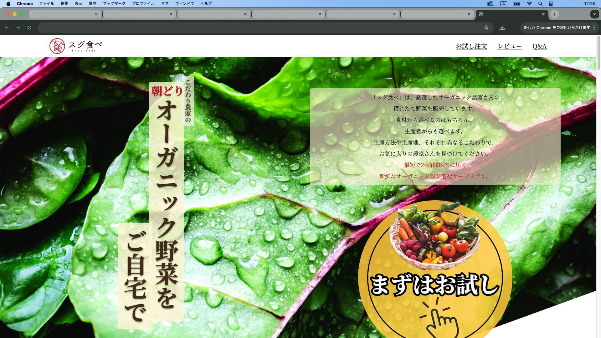 すぐ食べPCサイト